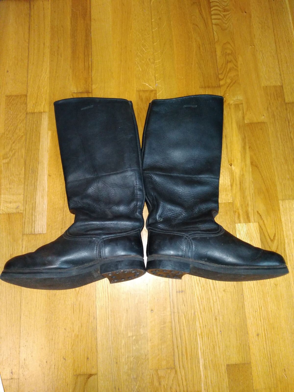 Military Officer's Boots Made of Cowhide Leather.cowhide Cowhide