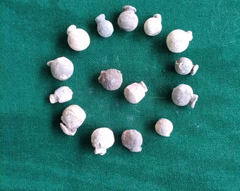 15 proiettili di moschetto di cosacchi ucraini 16-17 secolo dC