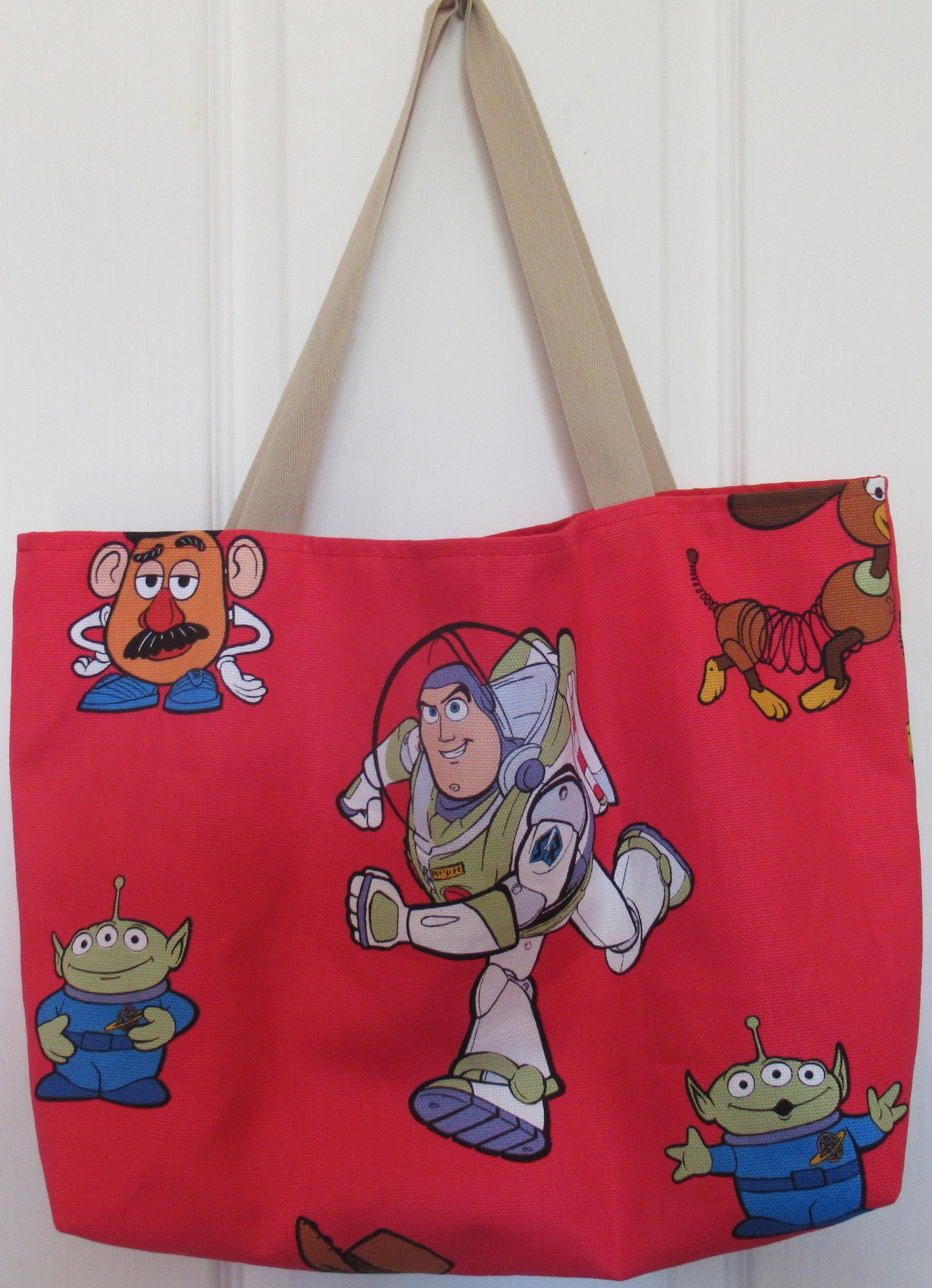 Toy Story Fabric Tote Bag Etsy