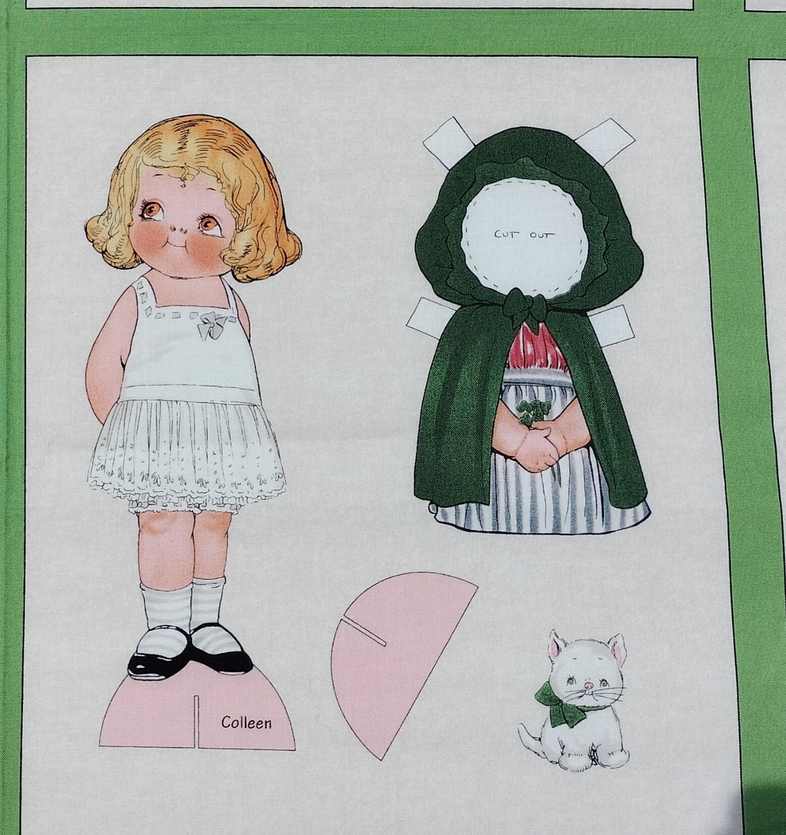 Paper Dolls Fabric Panel/vintage Style Etsy