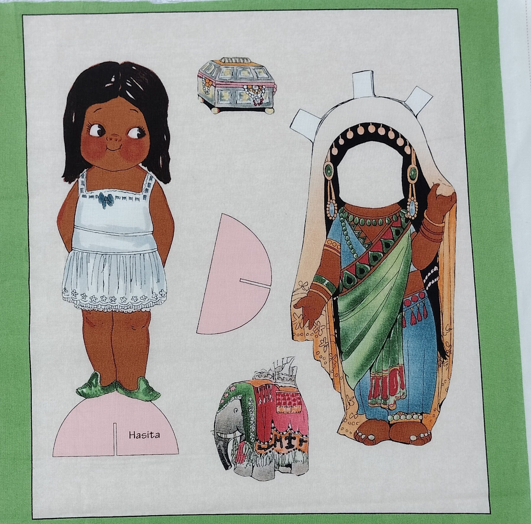 Paper Dolls Fabric Panel/vintage Style Etsy