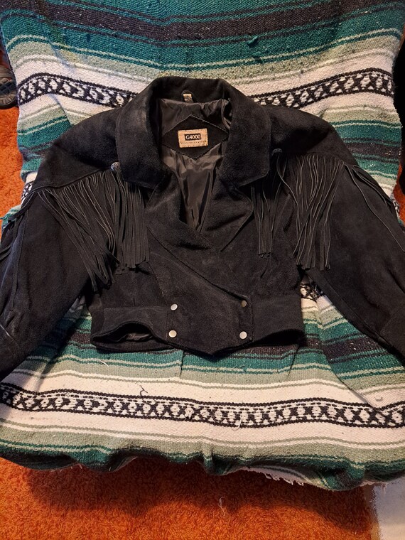 Vintage g4000 Fringe Suede Leather Jacket / Leather Câ¦ - Gem