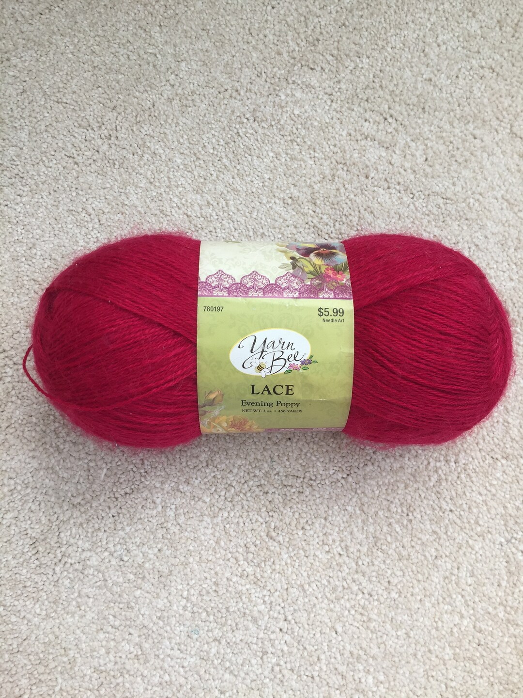 Yarn Bee Lace Yarn Destash Yarn Discontinued Acrylic Mohair Etsy