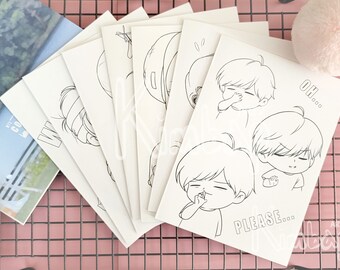 Download Bts Coloring Book Etsy