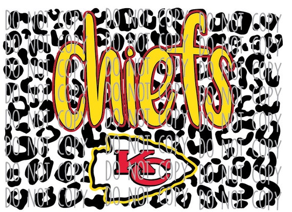Kansas City Chiefs Junkie Cheetah PNG Instant Download