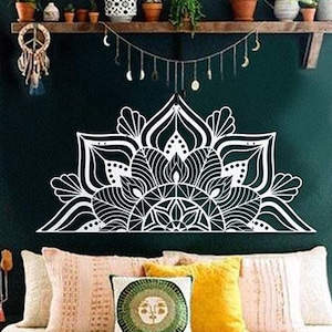 Lotus Wall Decor - Mandala Wall Art, Home Office Yoga Decoration, Bedroom wall decor, Lotus Flower Wall Decor, Lotus Flower Wall Art, Gifts