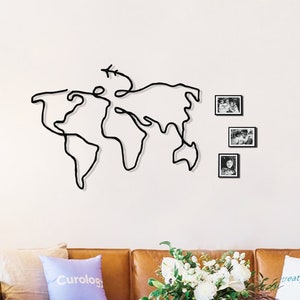 World map wall art - Weltkarte holz, World Map, Metal World Map, Large Travel Decor, Housewarming gift,World map wall,World map wall hanging
