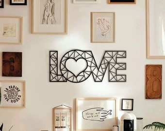 LOVE Metal Wall Art Metal Wall Decor Home Decoration Love - Etsy Australia
