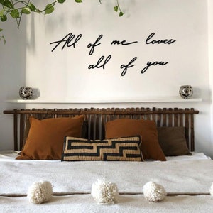 All Of Me Loves All Of You - Metal Wall Art, Metal Wall Sign, Bedroom Wall Art, Bedroom Wall Decor, Wall Decor, Bedroom Wall Art, Wall Art