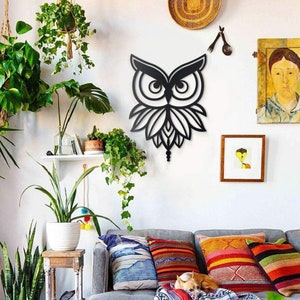Metal Wall Art - Metal Owl Art, Metal Wall Decoration, Home Decoration, Housewarming Gift, Wall art, Bird Decor, Eule, Birds Decor