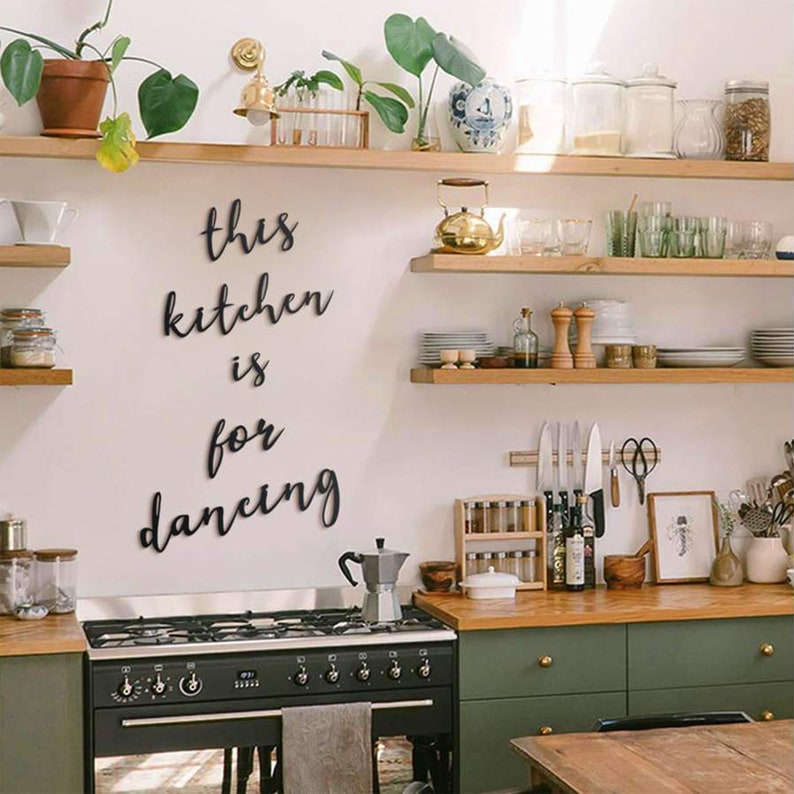 This Kitchen Is For Dancing Wall Sign Wall Decor for Kitchen, Metal Wall Sign, Kitchen Wall Art, Kitchen Wall Decor, Gifts for her, image 4