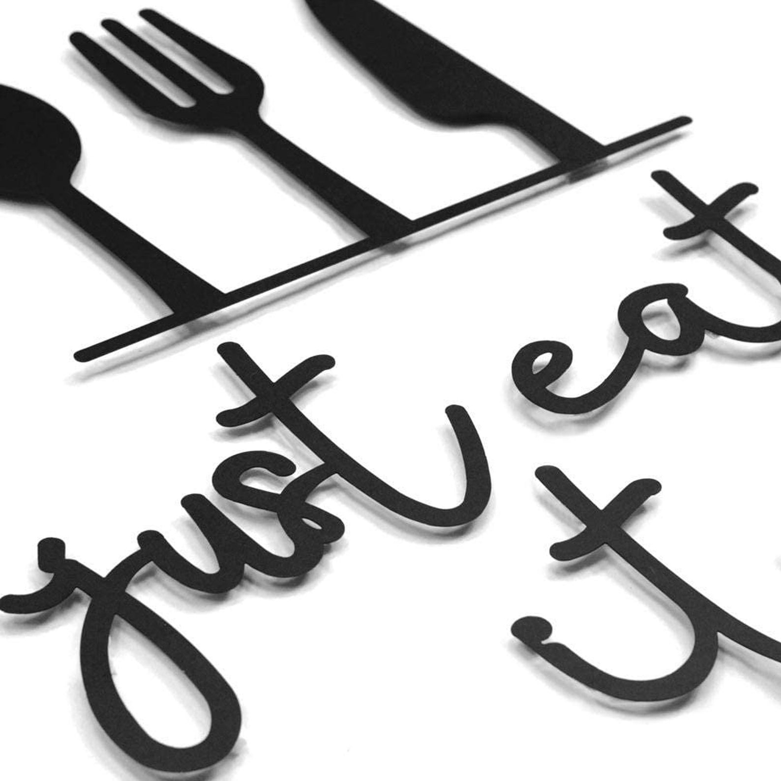 Just Eat It Wall Sign Metal Wall Art Metal Wall Decor Etsy