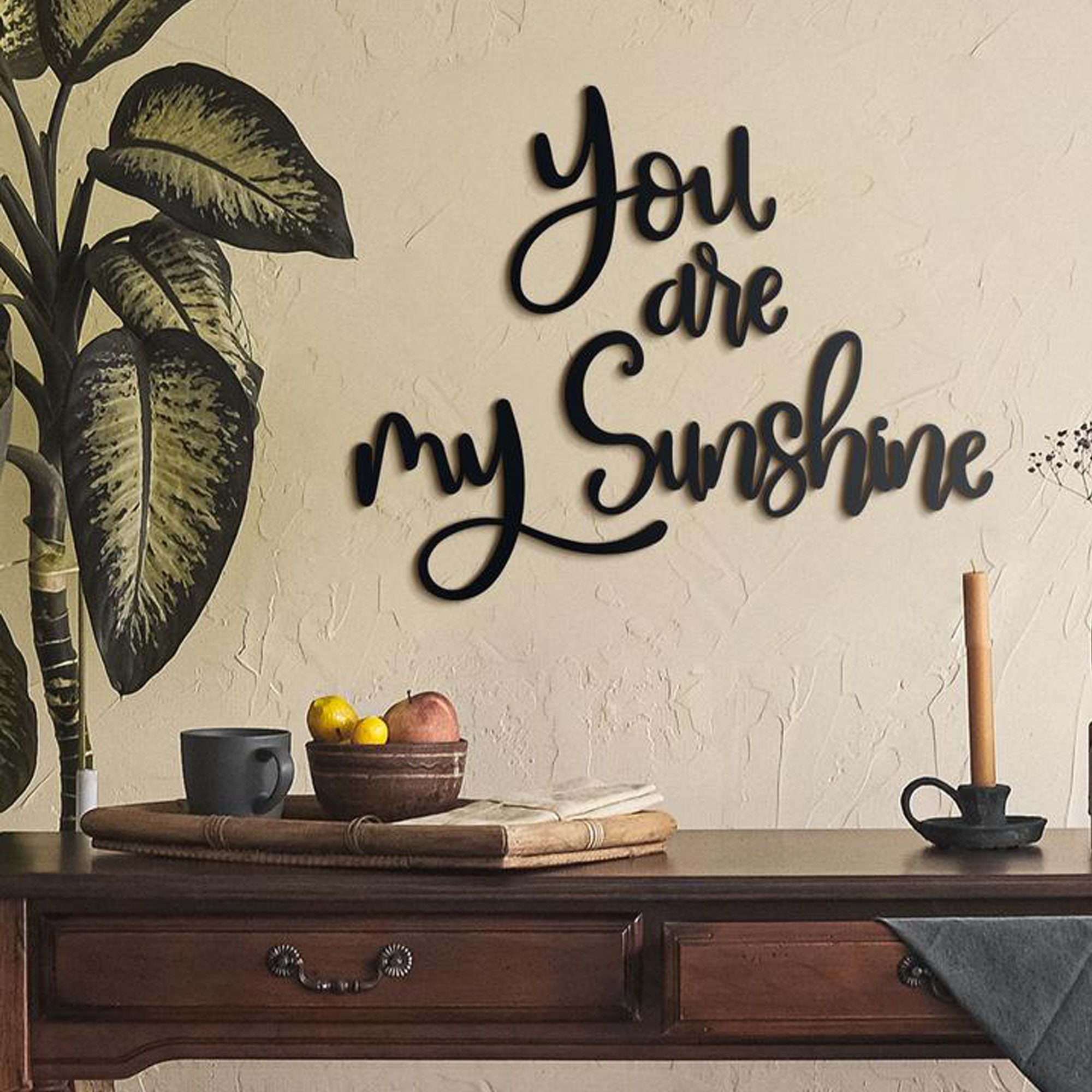 You Are My Sunshine Metal Wall Sign Metal Wall Decor Metal Etsy