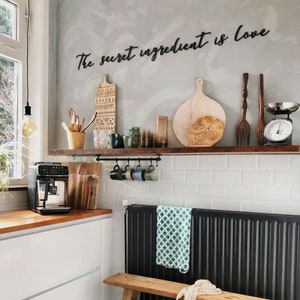 The Secret Ingredient is Love Metal Wall Art, Kitchen wall art, Kitchen Wall Decor, Kitchen decor, Kitchen wall art decor, Home Decor, Steel image 4