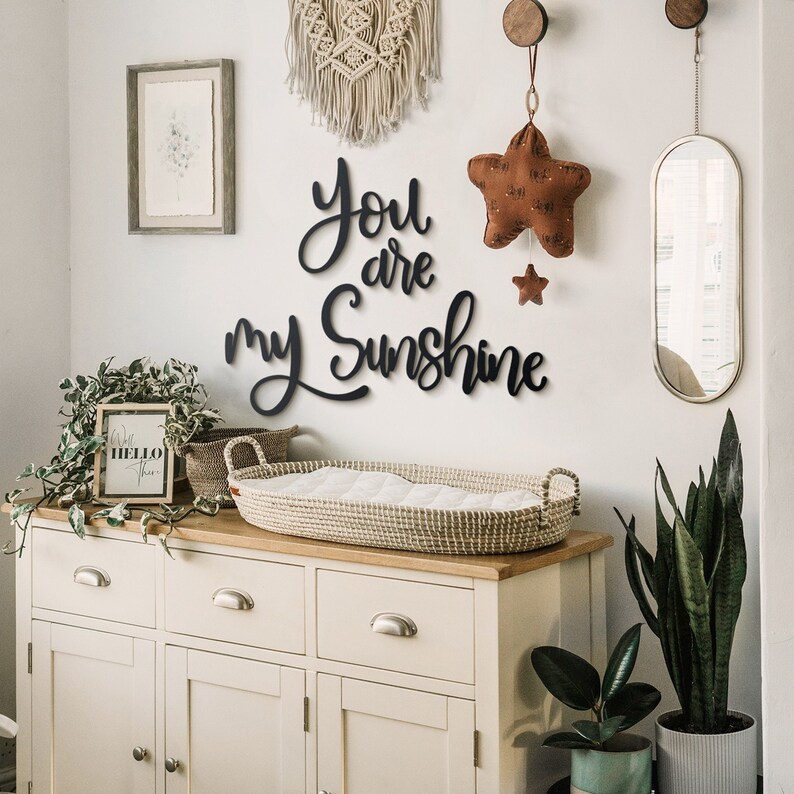 You Are My Sunshine Metal Wall Sign Metal Wall Decor Metal Etsy