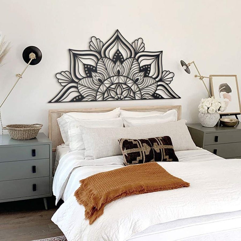 XL Metal Mandala Wall Art, Metal Wall Decor, Mandala Wall Art, Bedroom Wall Decor, Home decor, Bedroom wall art, Above bed decor, Christmas 