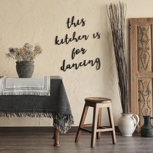 This Kitchen Is For Dancing Wall Sign Wall Decor for Kitchen, Metal Wall Sign, Kitchen Wall Art, Kitchen Wall Decor, Gifts for her, image 6