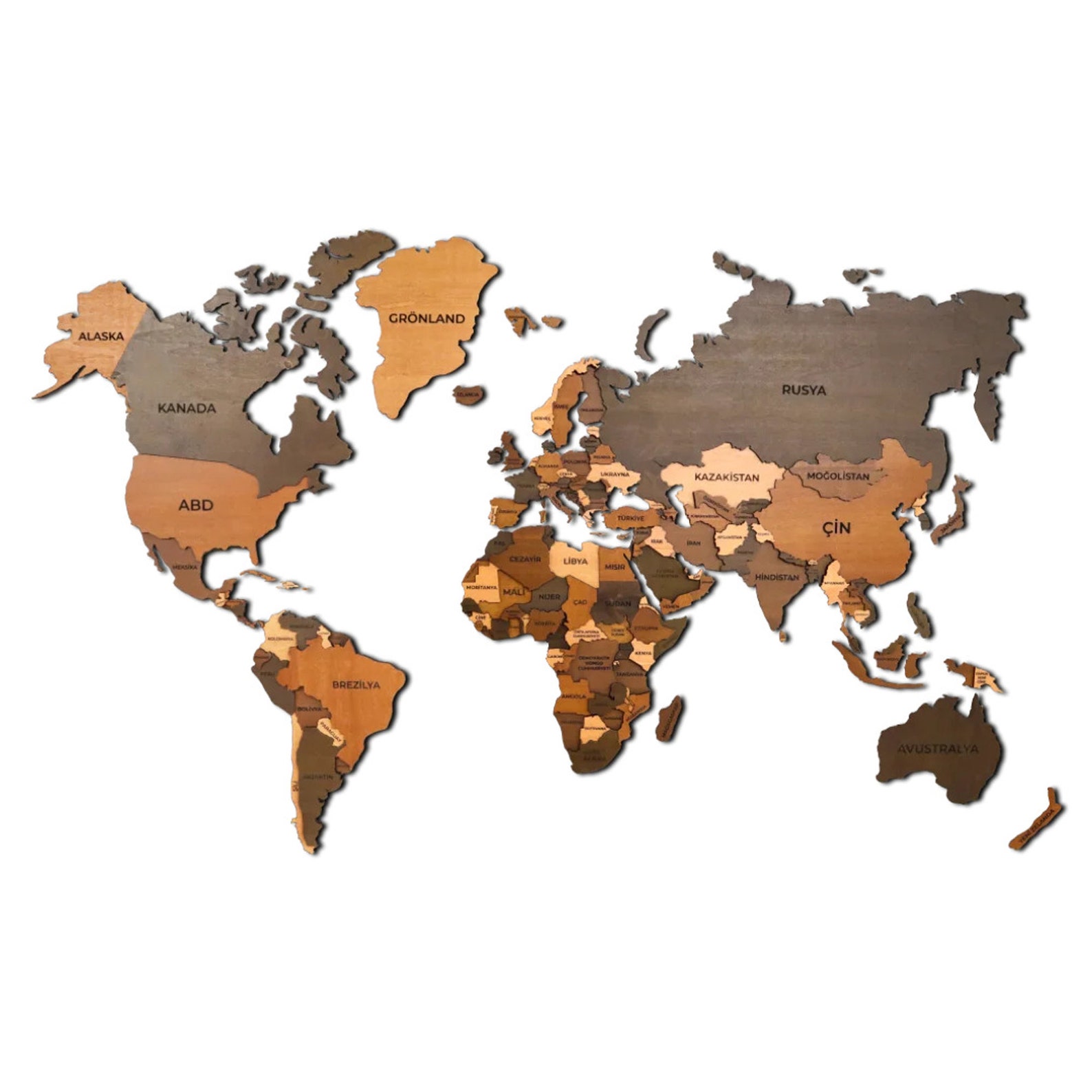 XL Wood World Map Wood Wall art Wood Large Wall Decor Etsy