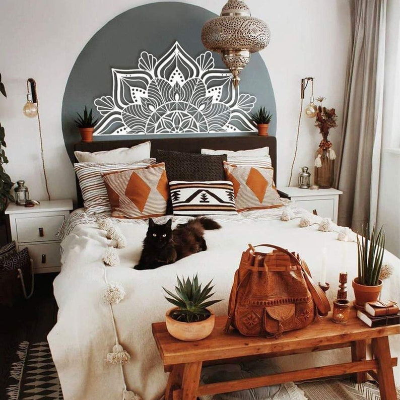 Mandala Wall Art Metal Wall Decor Mandala Wall Art Bedroom Etsy