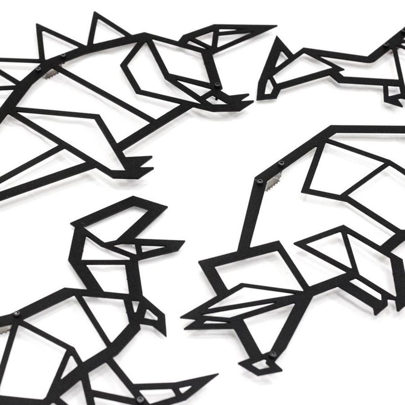 Dinosaurs Metal Wall Art Metal Wall Decor Metal Sign Metal Etsy