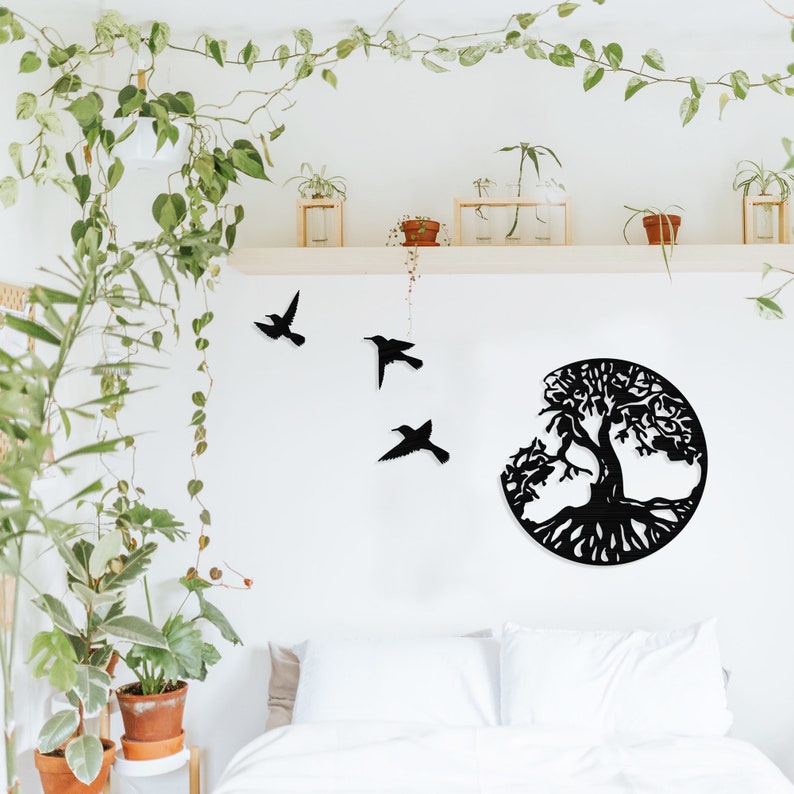 Metal Wall Art Metal Wall Decor Bedroom Wall Decor Above Etsy