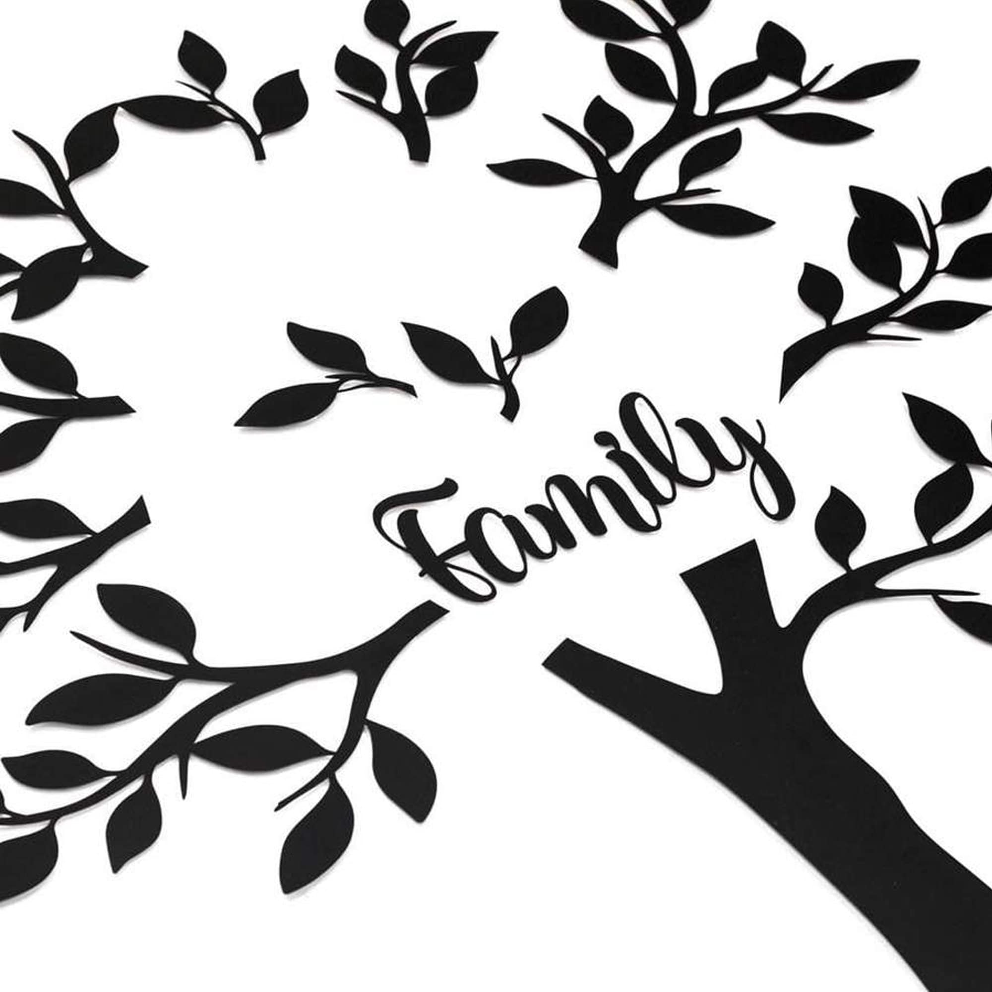 Metal Family Tree Tree Wall Art Large Wall Decor Metal - Etsy