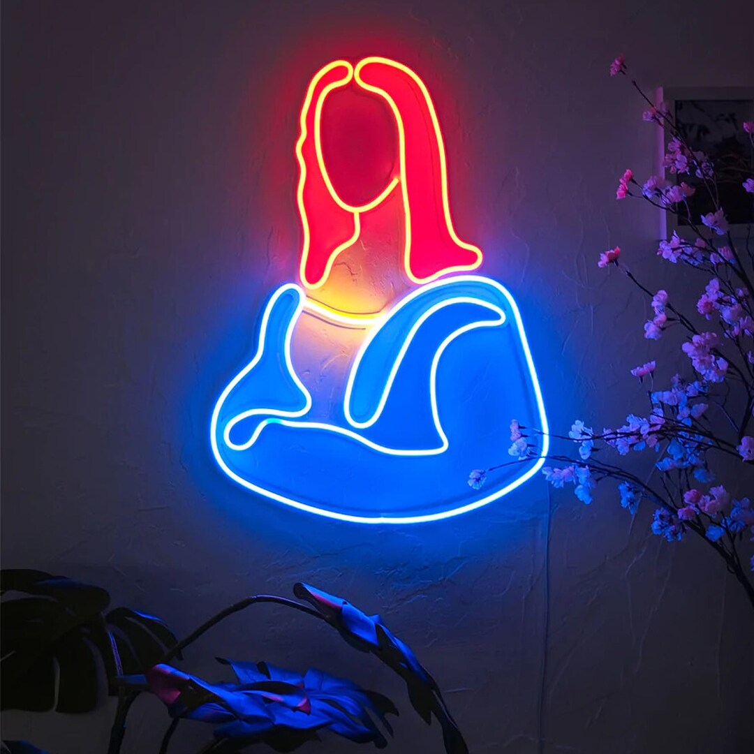 Mona Lisa Neon Sign Neon Sign, Neon Wall Art, Wall Decor, Led Neon Sign