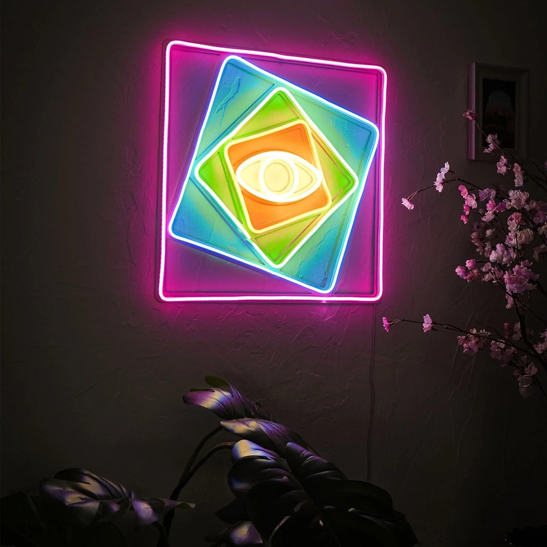 Illusion Neon Sign Neon Sign, Led Neon Sign, LED Sign, Home Decor, Neon