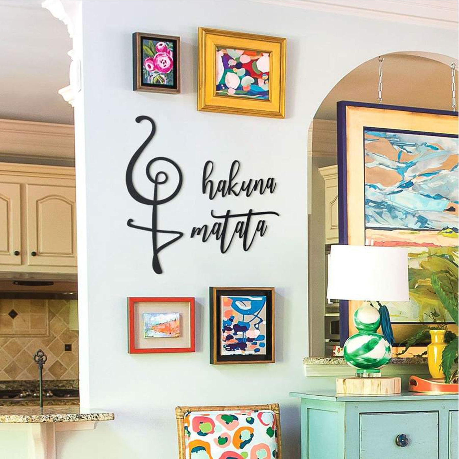 Hakuna Matata Metal Wall Art Metal Wall Sign Metal Wall Etsy