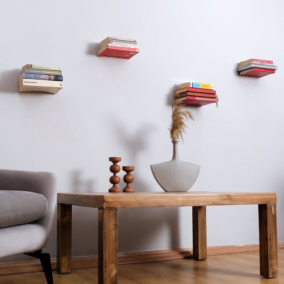 Buy Floating Invisible Book Shelf Hidden Bookcase, Home Creative