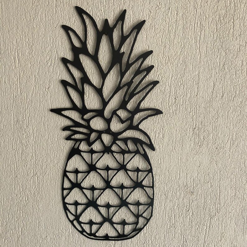PINEAPPLE Metal Wall Art Metal Wall Decor Metal Decor Etsy