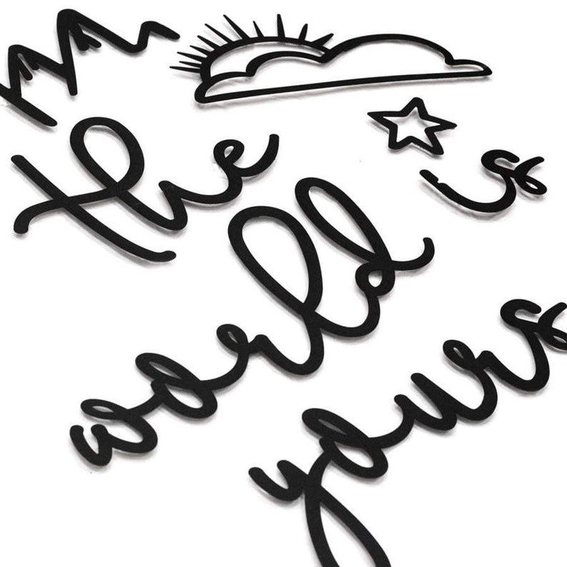 Metal Wall Art Metal Wall Decor Metal Wall Sign Quote Wall Etsy