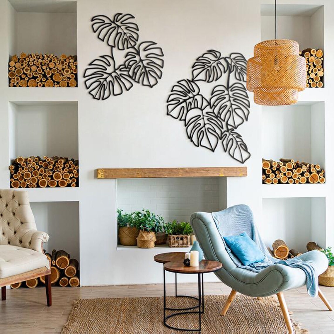 Monstera Leaf Metal Wall Decor Metal Wall Art Plant Wall Etsy