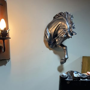 Horse Sculpture - Sculpture, Wall Sculpture, Wall Decor, Wall Hanging, Large Head Horse, Home decor, Horse Decor, Living room decor