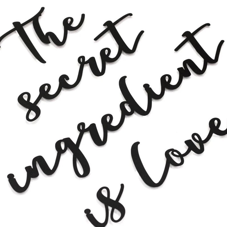The Secret Ingredient is Love Metal Wall Art, Kitchen wall art, Kitchen Wall Decor, Kitchen decor, Kitchen wall art decor, Home Decor, Steel image 7
