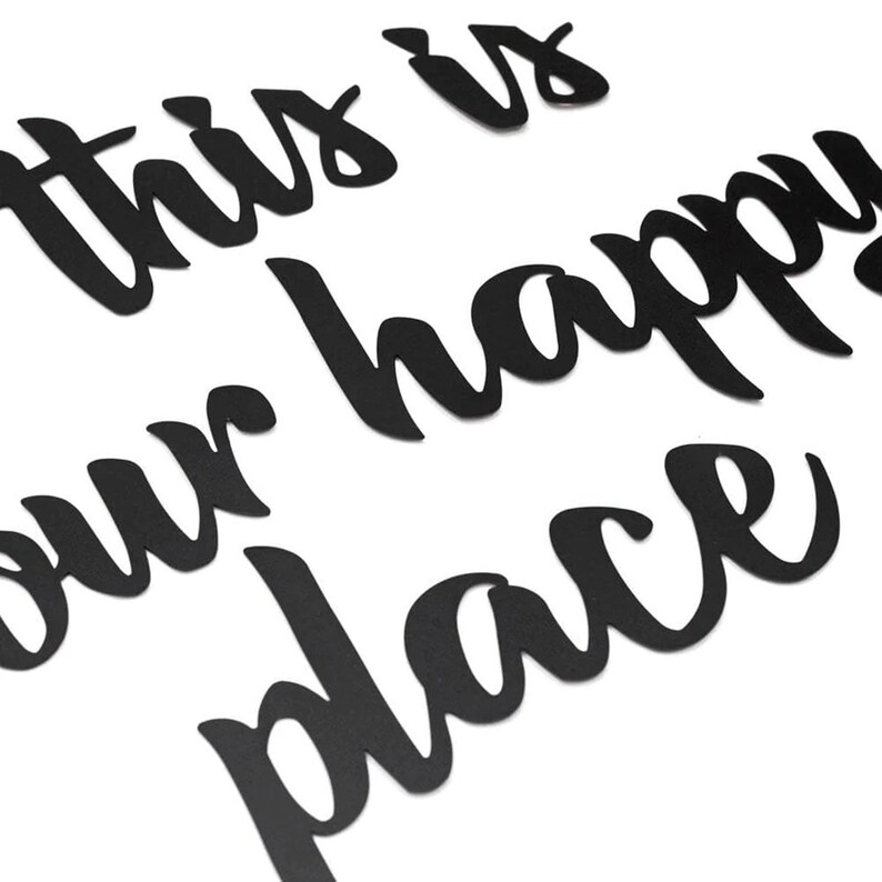 This is Our Happy Place Metal Wall Sign Metal Wall Decor Etsy