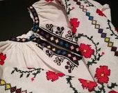 Tradional Romanian blouse- Ie cu flori pline