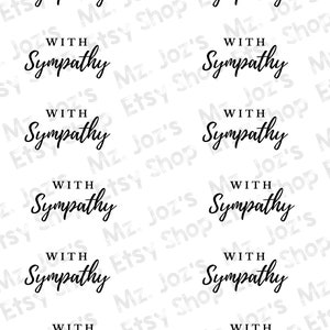 Sympathy Card Sentiments, Digital Printable File, Sympathy Sentiments