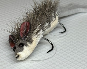 Articulated Deer Hair Mouse - Gray or Brown