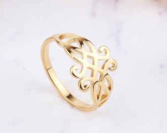 Sterling Silver Celtic Knot Ring, Irish Love Knot, Handmade Valentines Day Gift