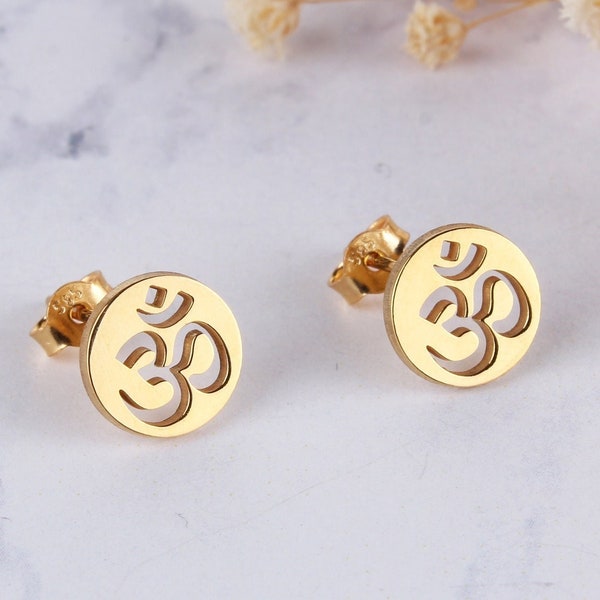 Om ear studs clearance