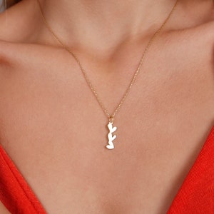 Three Hearts Necklace in 14k Solid Gold for Women, Triple Heart Charm Pendant, Real Gold Heart Jewelry, Minimal Necklace, Christmas Gifts