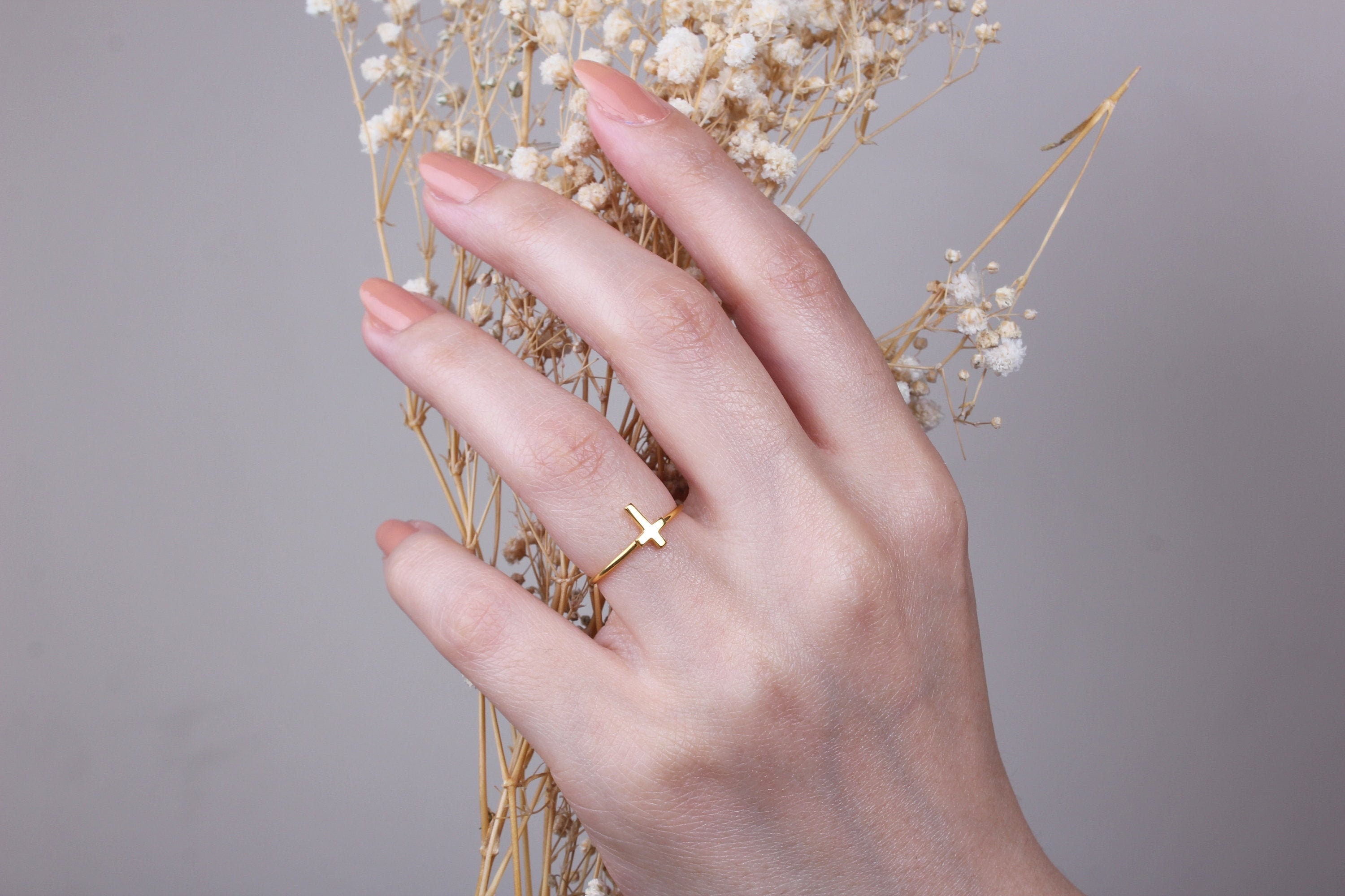 Small cross shop ring