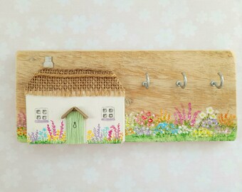 Gardener's Cottage Handmade Wooden Key holder Reclaimed Wood Key Rack