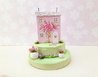 Rose Cottage Handmade Little Wooden House Home Gift