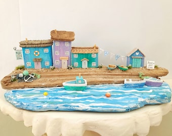 Peacock Bay Handmade Coastal Driftwood Scene Home Gift