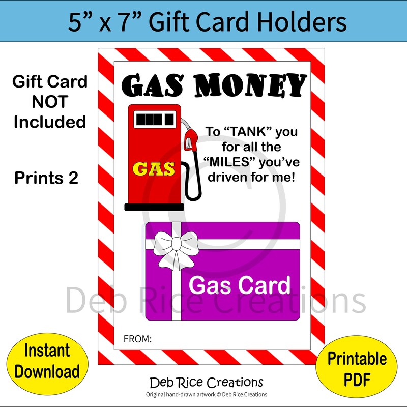 Gas Cards - Etsy
