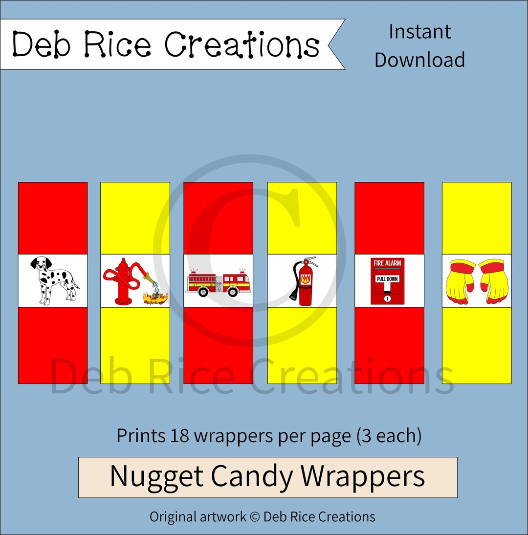 Fire Hershey Nuggets Wrappers Printable Nugget Wrappers - Etsy