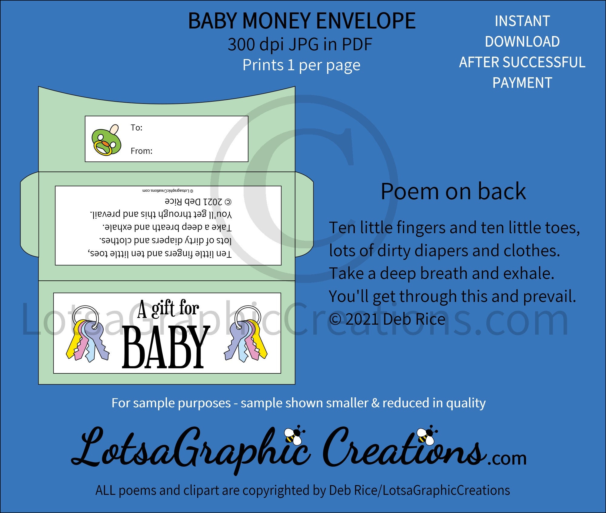 A Gift For Baby Money Envelope | Etsy
