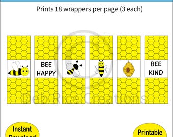 Papierki na cukierki Bees Nugget – upominki na przyjęcia, smakołyki do biura i nie tylko